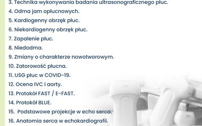 SZKOLENIE ULTRASONOGRAFIA W STANACH NAGŁYCH