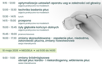 KURS USG PŁUC 9-10 maja 2026 + Atlas anglojęzyczny z video-bookiem