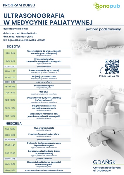 SZKOLENIE ULTRASONOGRAFIA W MEDYCYNIE PALIATYWNEJ