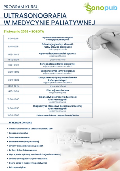 SZKOLENIE ULTRASONOGRAFIA W MEDYCYNIE PALIATYWNEJ